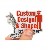 Low Mqo Full Color Impression Personnalisée Die Cut Autocollant Vinyle PVC Imperméable Résistant aux UV