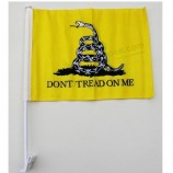 8X12 12X18 pouces en gros haute qualité polyester imprimé personnalisé logo drapeau de voiture