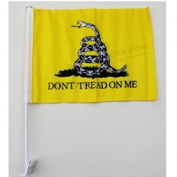 8X12 12X18 pouces en gros haute qualité polyester imprimé personnalisé logo drapeau de voiture