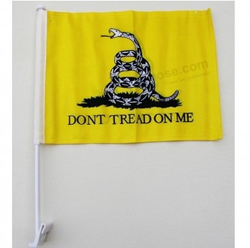 8X12 12X18 pouces en gros haute qualité polyester imprimé personnalisé logo drapeau de voiture