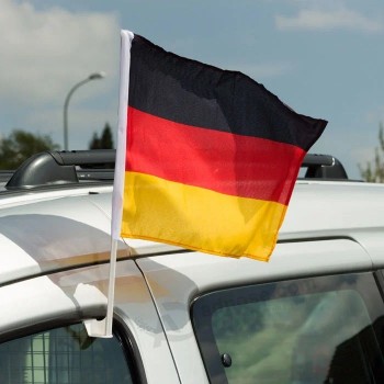 Promotional Custom Logo Polyester Small Banner National Country Germany Car Window Flag