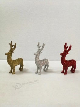 Polyresin Material Bling Deer Christmas Decoration and Gift