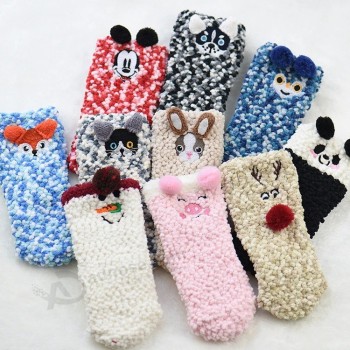 Cadeau en gros Coton peigné Bébé Enfants Chaussettes Boîte de Noël Cadeau