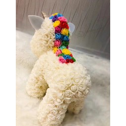 Rosenbär Einhorn Weihnachten und Neujahrsgeschenk liefern Geburtstagsgeständnisgeschenk Kinderspielzeuggeschenk