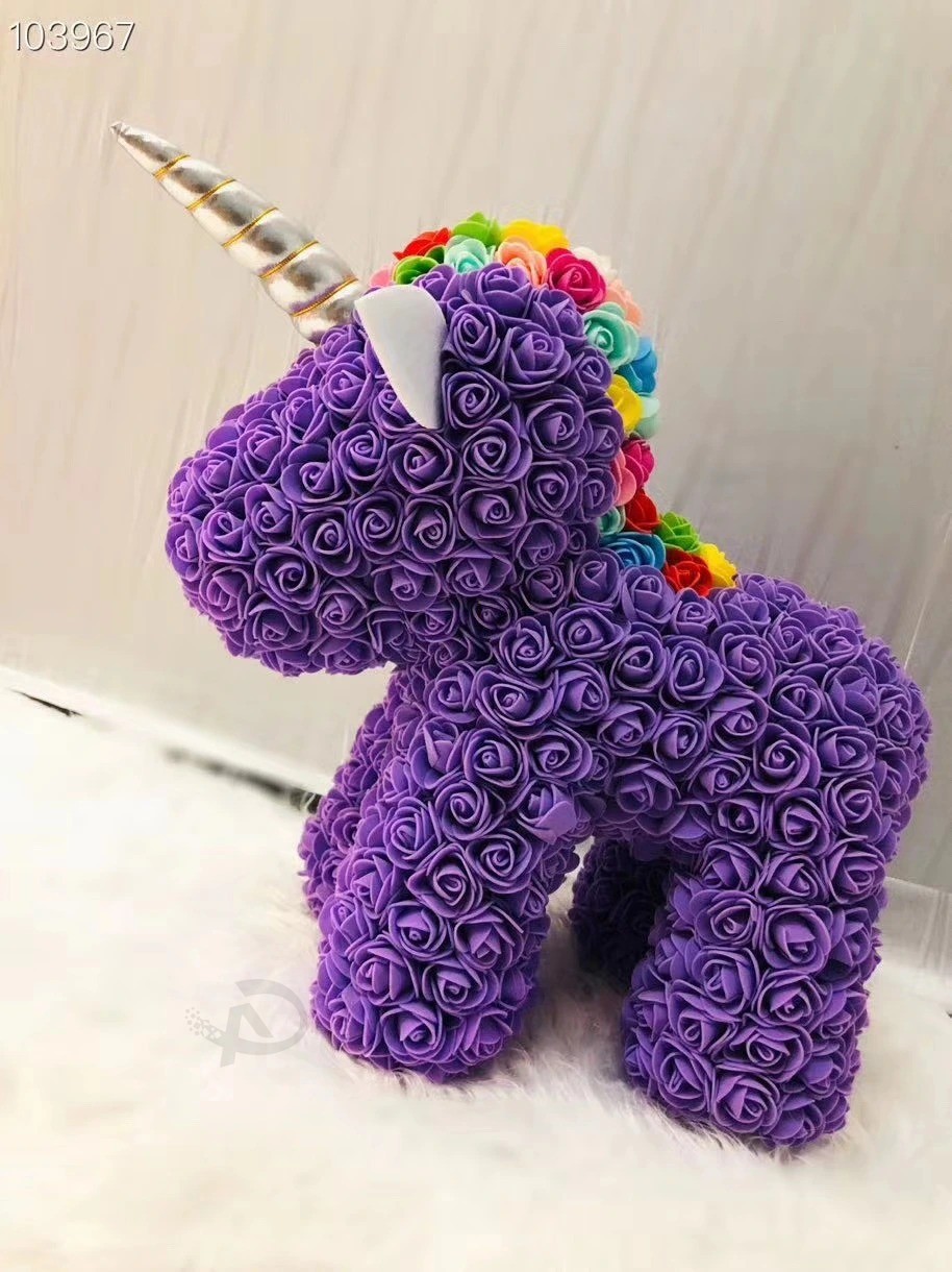 Rose bear Unicorn christmas and New year Gift supply Birthday confession Gift Children's Toy Gift