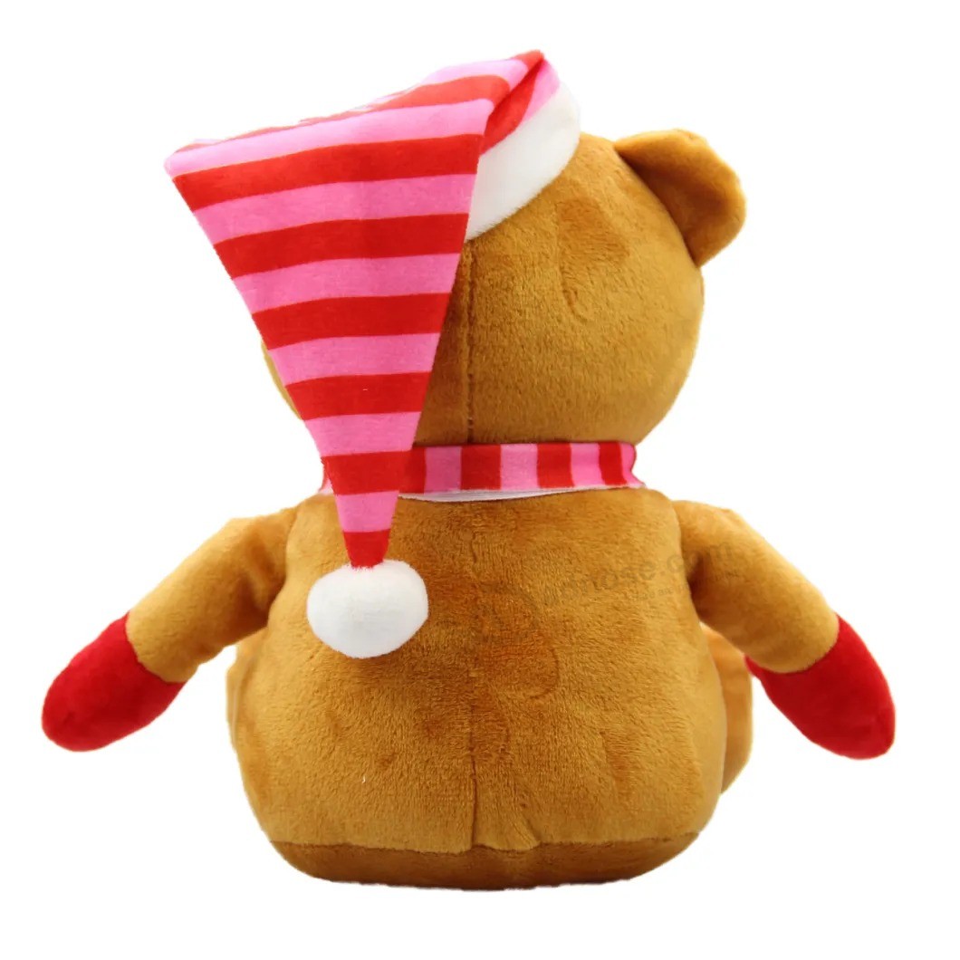 Рождественский мишка Подарки для друзей с новогодней шапкой