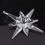 colgante de copo de nieve de cristal para regalos de navidad