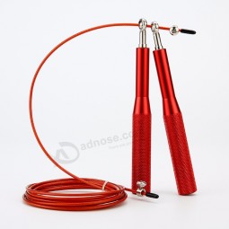 cuerda de salto de velocidad de aluminio de alambre de acero inoxidable ajustable