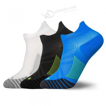 Logo personnalisé hommes anti compression antibactérienne course à pied chaussettes de sport