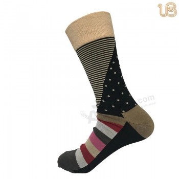 Herren 100% Kamm Baumwolle Kausal Kleid Socke Happy Socke