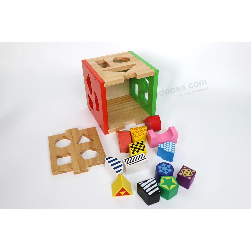 Wooden shape Sort geometric Game shapes Building blocks Matching cognition Toy kids Educational toys Woden Montessori