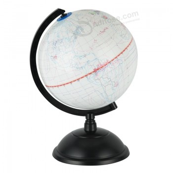 Juguete educativo de geografía de juguete de dibujo de globo de pizarra blanca de 8 pulgadas
