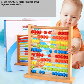 Perles en bois Montessori Abacus Kids Math Counting Jouets éducatifs (GY-W0080)