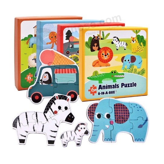 Conjunto de tabuleiros de quebra-cabeças coloridos Brinquedos educativos para crianças Aprendendo brinquedos em desenvolvimento
