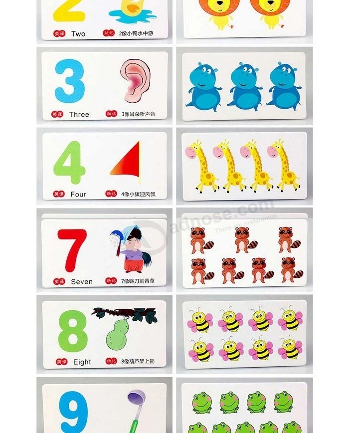 Baby educatieve houten cassette rekenkundige digitale nummerherkenning kaart geschenken Jigsaw Toy