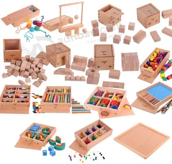 도매 나무 감각 몬테소리 소재 제품 어린이를위한 교육 장난감