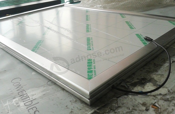 Wandmontage aluminium snap frame acryl slanke LED-lichtbak