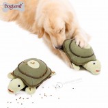 Schildkröte Design schnüffeln Plüsch Haustier iq intelligentes Spielzeug Smart Dog Puzzle Spielzeug Guangzhou, Haustier Spielzeug umweltfreundlich