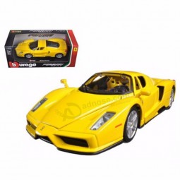 À venda !!! pacote de reboque enzo amarelo bburago 26006 escala 1/24 diecast Carro modelo brinquedo
