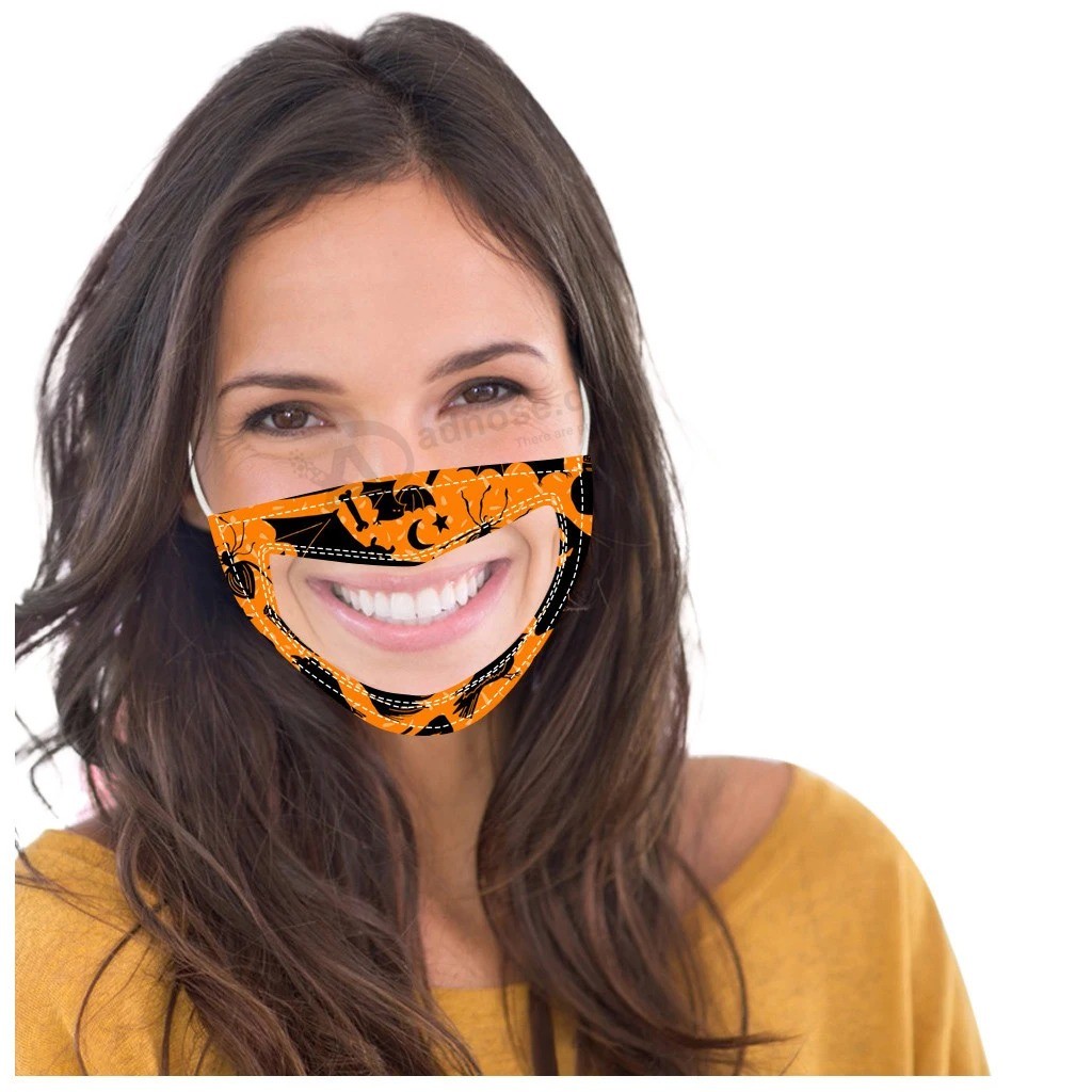 Máscara de visualização de linguagem labial de Halloween
