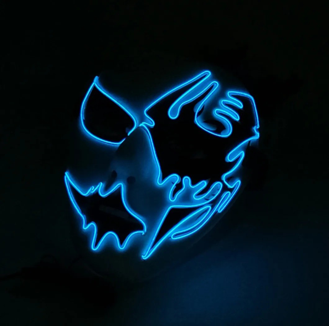 Halloween LED Maske Leuchten gruselige Maske