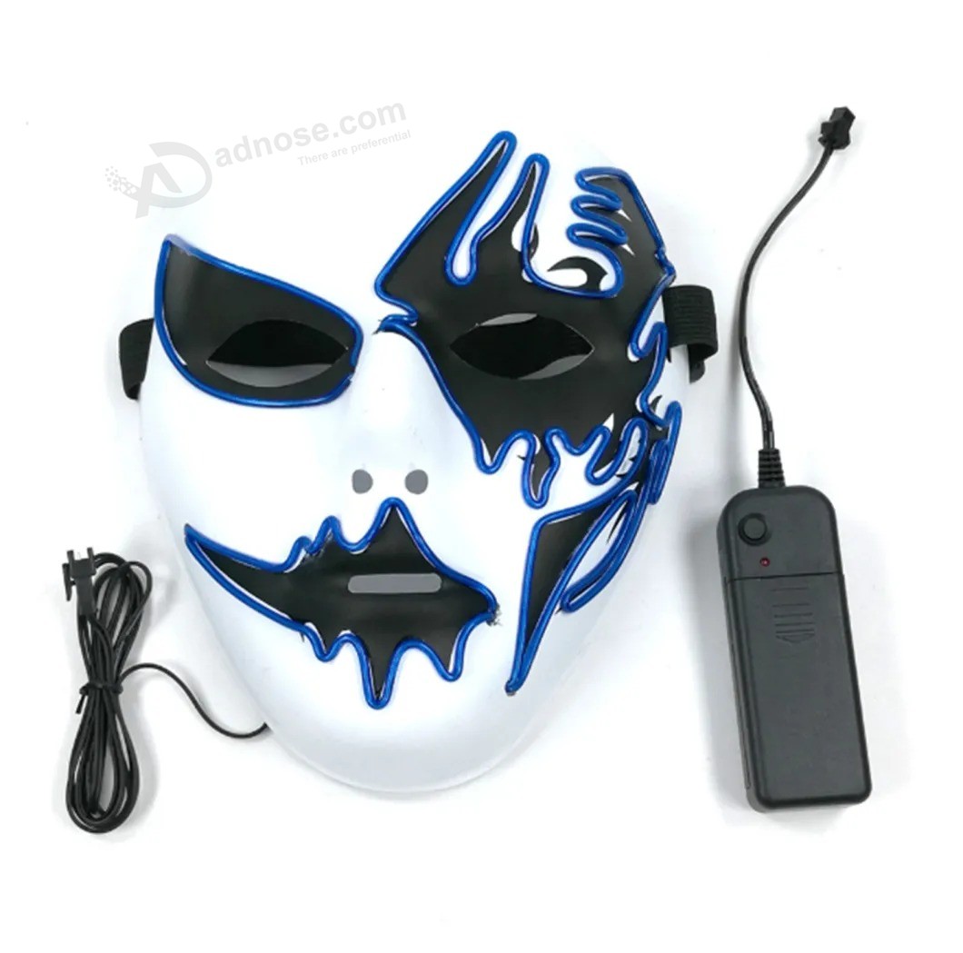 Светодиодная маска для Хэллоуина Загорается страшная маска