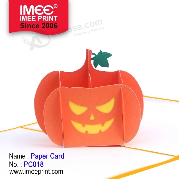 Imee auf Lager Halloween 3D Grußkarte benutzerdefinierte Papierkarte