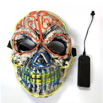 Vente chaude Guangdong Neon Party Mask LED Rave Mask Halloween