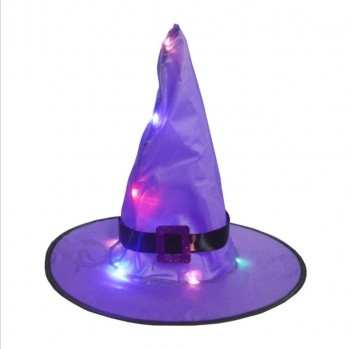 Chapeau de sorcière d’Halloween, Décoration chapeau de sorcière, Jouet de vacances, Cadeau d’Hallowen, Lumière