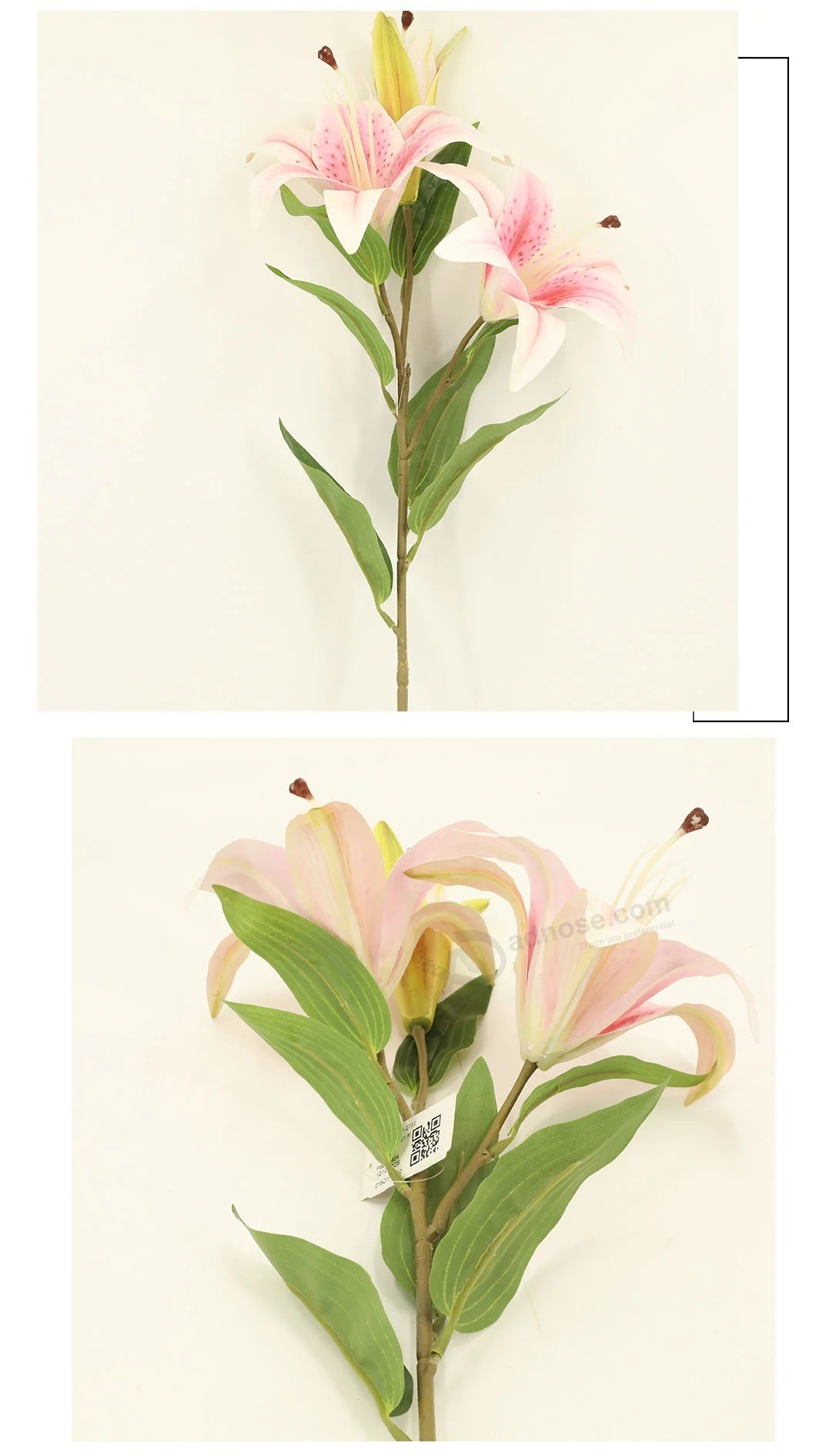 Beautiful artificial Flower lily Spray decorative Flower Dy1-2732