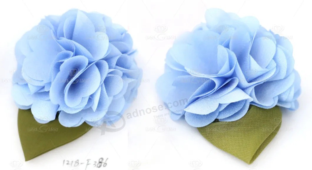 Acessórios de vestuário de decoração flor de fita de cetim