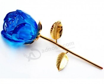 высококачественный хрустальный цветок розы для сувенира