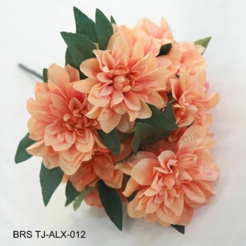 Bouquet de simulation de bouquet floral de fleur artificielle de dahlia pour la décoration de la maison