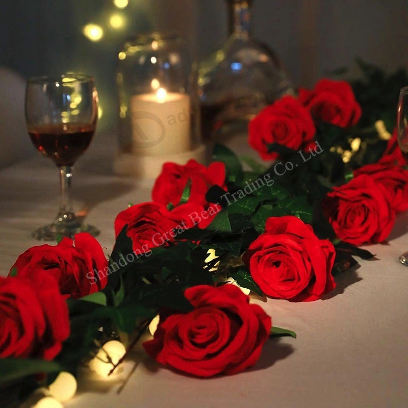 Real touch Latex kunstbloemen plastic Rose decoratieve kunstbloemen Zijden roos Bloem voor thuis Feest en bruiloft Decoratie