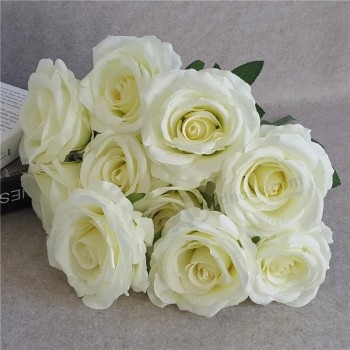 Décoration de mariage Fleurs artificielles Fleurs de rose en soie