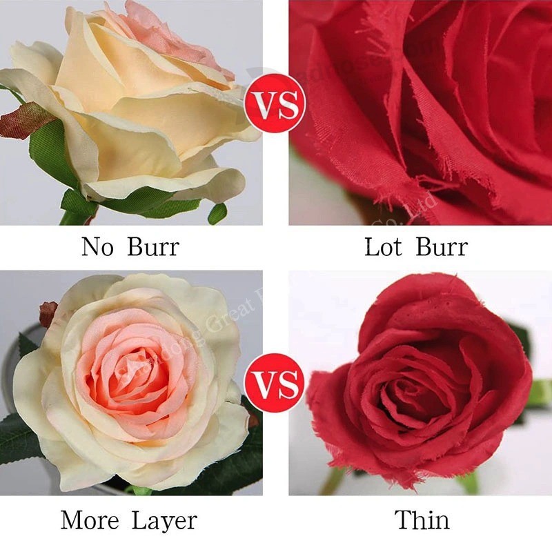 Real touch Latex artificial Flower plastic Rose decorative Artificial flowers Silk rose Flower for home Party and wedding Decoration