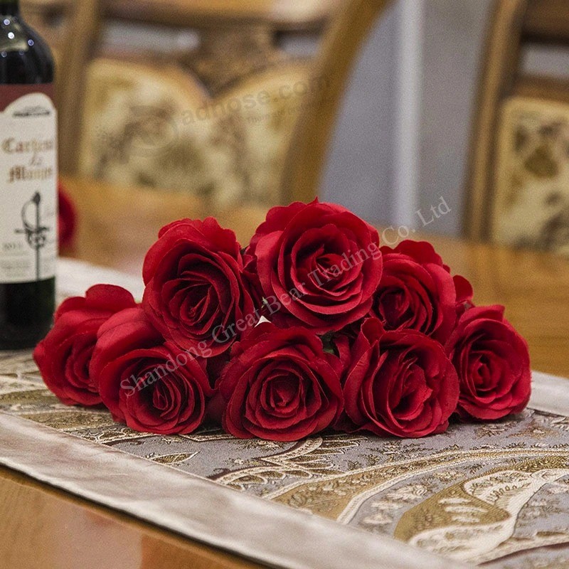 Real touch Latex kunstbloem plastic Rose decoratieve kunstbloemen Zijden roos Bloem voor thuis Feest en bruiloft Decoratie