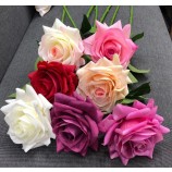 real touch látex flores artificiais rosa de seda flores artificiais decorativas
