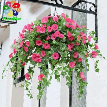 62 см пластиковый цветок ипомеи дешевые искусственные цветочные композиции для украшения дома
