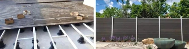 Houtcomposiet terrasplanken holle plank duurzaam Gebruik voor buiten met een lange levensduur