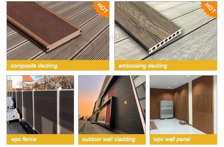 Wood composite Decking hollow Board durable Using for outdoor with long Span Life