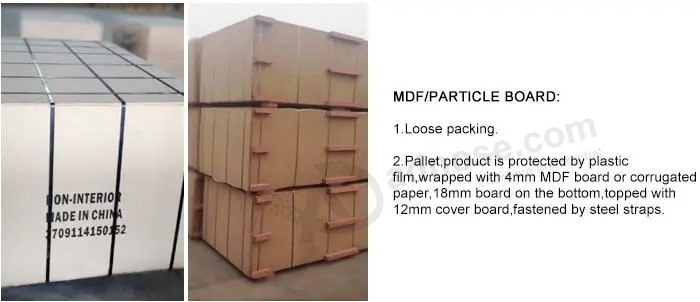 Superfície de design de grãos de madeira Placa de melamina MDF