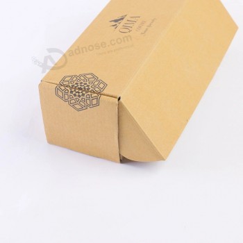 Caixa de embalagem de papelão ondulado marrom para envio