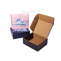 Hersteller billig hochwertige benutzerdefinierte zweiseitige Druckfarbe Pappe Wellpappe Geschenk Box Schönheit Verpackung Karton Box mit Logo