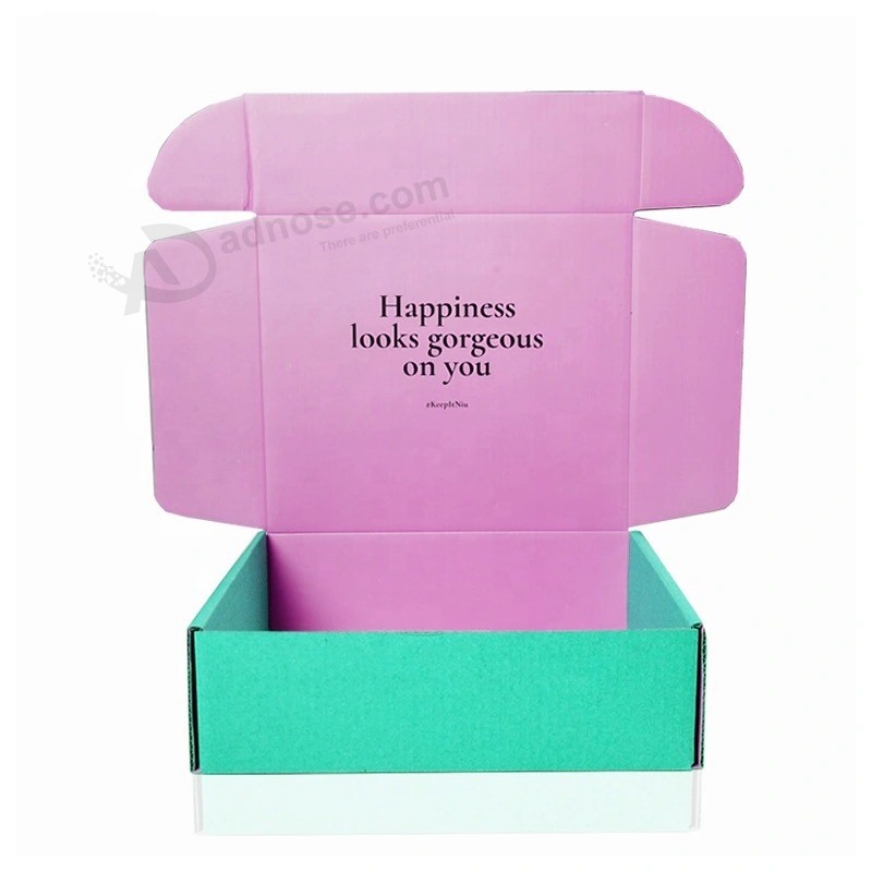 Cheap wholesale Recyclable corrugated Paper foldable Clothing packaging Box flat Shipping carton Boxes