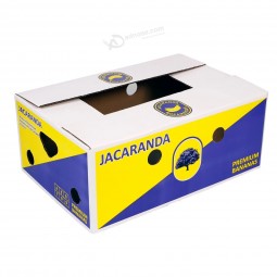 Logo personnalisé, haute définition, impression flexo 5 couleurs, carton ondulé, papier, poire, emballage, boîte en carton