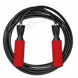 Corda per saltare regolabile oem fitness cinese logo personalizzato cross training corda per saltare in pvc in plastica ponderata