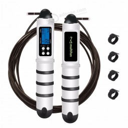elektronisches digitales Fitness-Springseil des Stahldrahtes mit Zähler