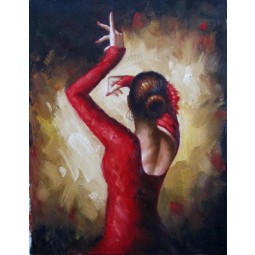Reproduction faite à la main Fabian Perez Dancing Lady Peintures à l’huile
