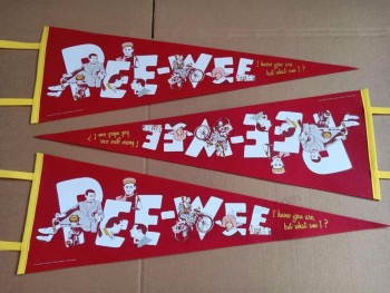 Bannière de sport personnalisée en feutre Fanions publicitaires personnalisés Drapeau fanion